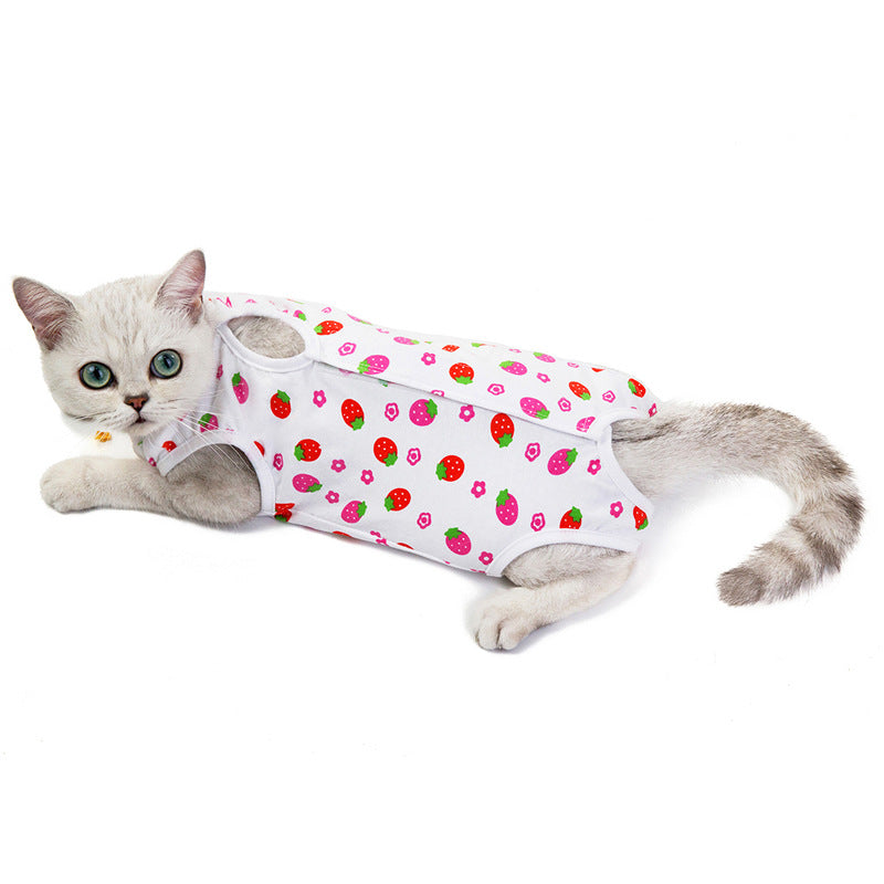 Cat Clothes Spring And Summer Thin Female Cat Clothes Anti-Licking Clothes Cat Clothes Summer Clothes