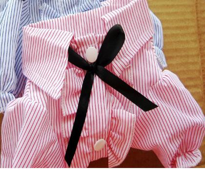 Bubble Sleeve Bow Tie Pet Shirt Pet Clothes Dog Clothes Lovers Pet Shirt Pet Wholesale